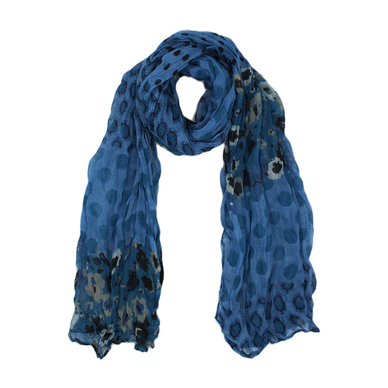 Floral Geometric Polka Dot Soft Crinkle Scarves