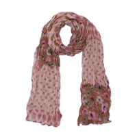 Floral Geometric Polka Dot Soft Crinkle Scarves