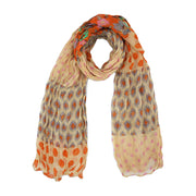 Floral Geometric Polka Dot Soft Crinkle Scarves
