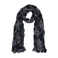 Rose Floral Print Soft Crinkle Scarves