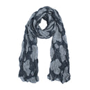 Rose Floral Print Soft Crinkle Scarves