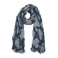Rose Floral Print Soft Crinkle Scarves