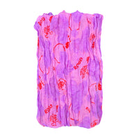 Rose Floral Print Soft Crinkle Scarves