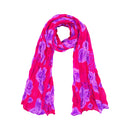 Rose Floral Print Soft Crinkle Scarves