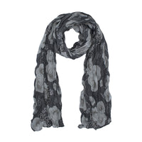 Rose Floral Print Soft Crinkle Scarves