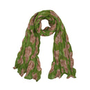 Rose Floral Print Soft Crinkle Scarves