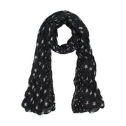 Star Print Soft Crinkle Scarves