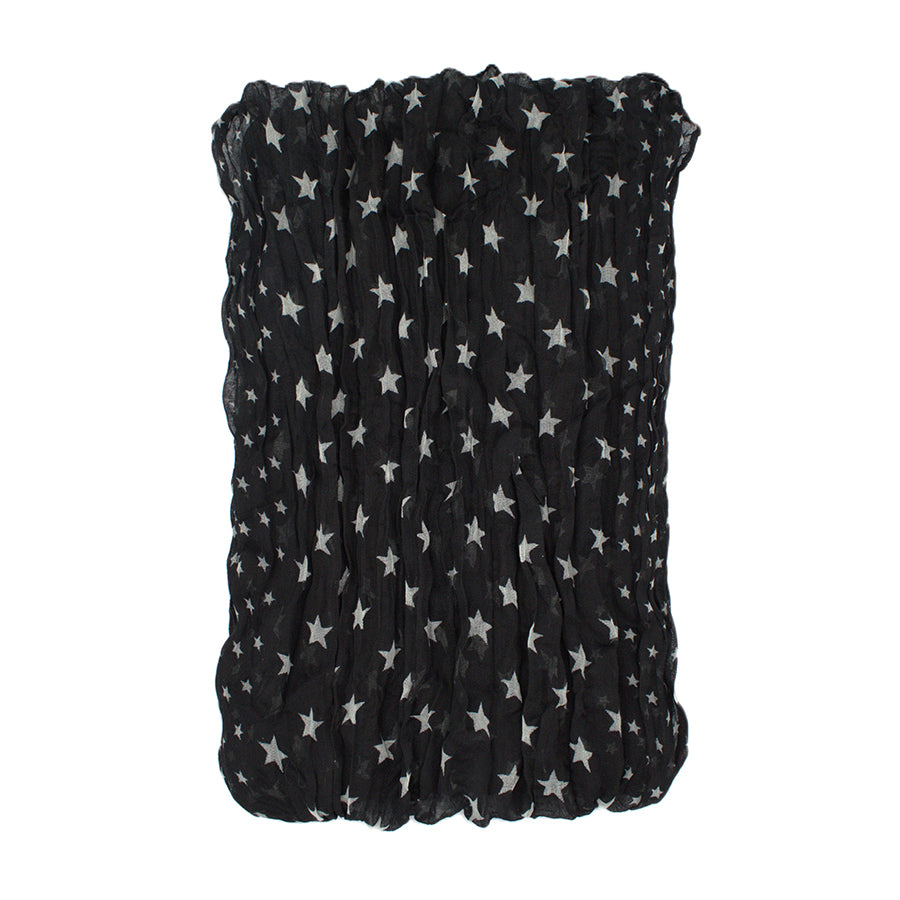 Star Print Soft Crinkle Scarves