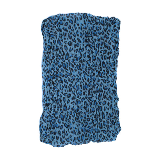 Leopard Print Soft Crinkle Scarves