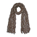 Leopard Print Soft Crinkle Scarves