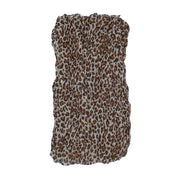 Leopard Print Soft Crinkle Scarves
