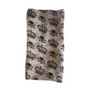 Pirate Skull & Crown Chiffon Print Scarf