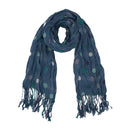 Lightweight Polka Dot Crinkle Scarf