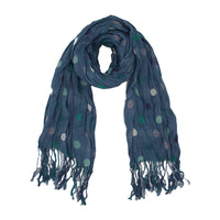 Lightweight Polka Dot Crinkle Scarf
