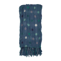 Lightweight Polka Dot Crinkle Scarf