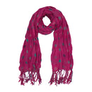 Lightweight Polka Dot Crinkle Scarf