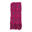 Lightweight Polka Dot Crinkle Scarf
