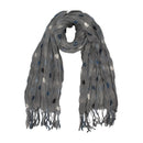 Lightweight Polka Dot Crinkle Scarf