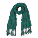 Lightweight Polka Dot Crinkle Scarf