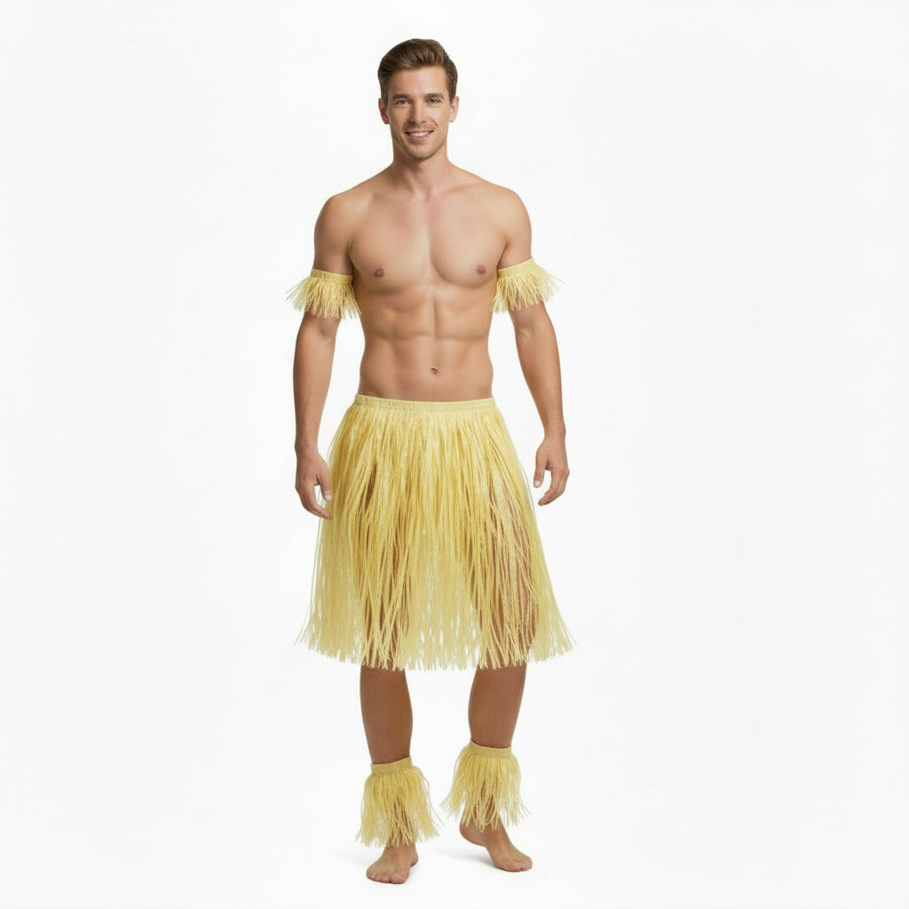 Mens 5 Piece Hawaiian Set