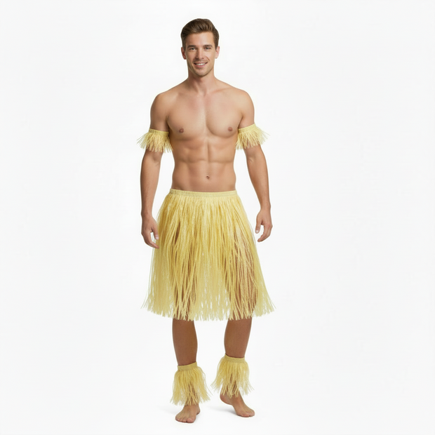 Mens 5 Piece Hawaiian Set