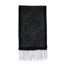 Black Leapord Pattern Devore Velvet Scarf