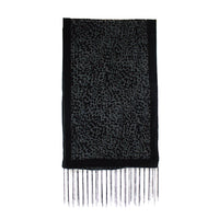 Black Leapord Pattern Devore Velvet Scarf