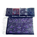 Floral Damask Pattern Devore Velvet Scarf