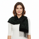 Paisley Pattern Devore Velvet Scarf