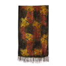 Swirling Floral Pattern Devore Velvet Scarf