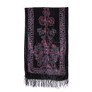 Floral Scrollwork Pattern Devore Velvet Scarf