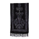 Floral Scrollwork Pattern Devore Velvet Scarf