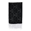 Damask Leafy Devore Velvet Scarf