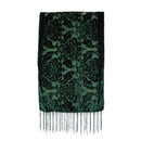 Damask Leafy Devore Velvet Scarf