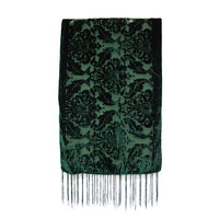 Damask Leafy Devore Velvet Scarf