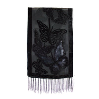 Butterfly Devore Velvet Scarf
