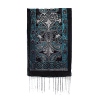 Paisley Burnout Devore Velvet Scarf