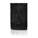 Black Paisley Burnout Devore Velvet Scarf