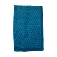 Swirl Burnout Pattern Devore Velvet Square Scarf