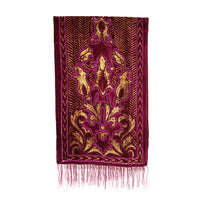 Floral Burnout Devore Velvet Square Scarf
