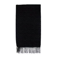 Houndstooth Burnout Devore Velvet Square Scarf