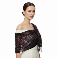 Swirl Devore Velvet Scarf