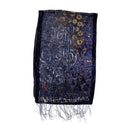 Multicoloured Swirl Devore Velvet Scarf