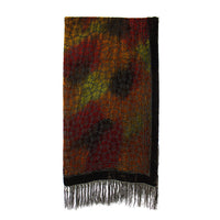Multi Color Burnout Devore Velvet Square Scarf