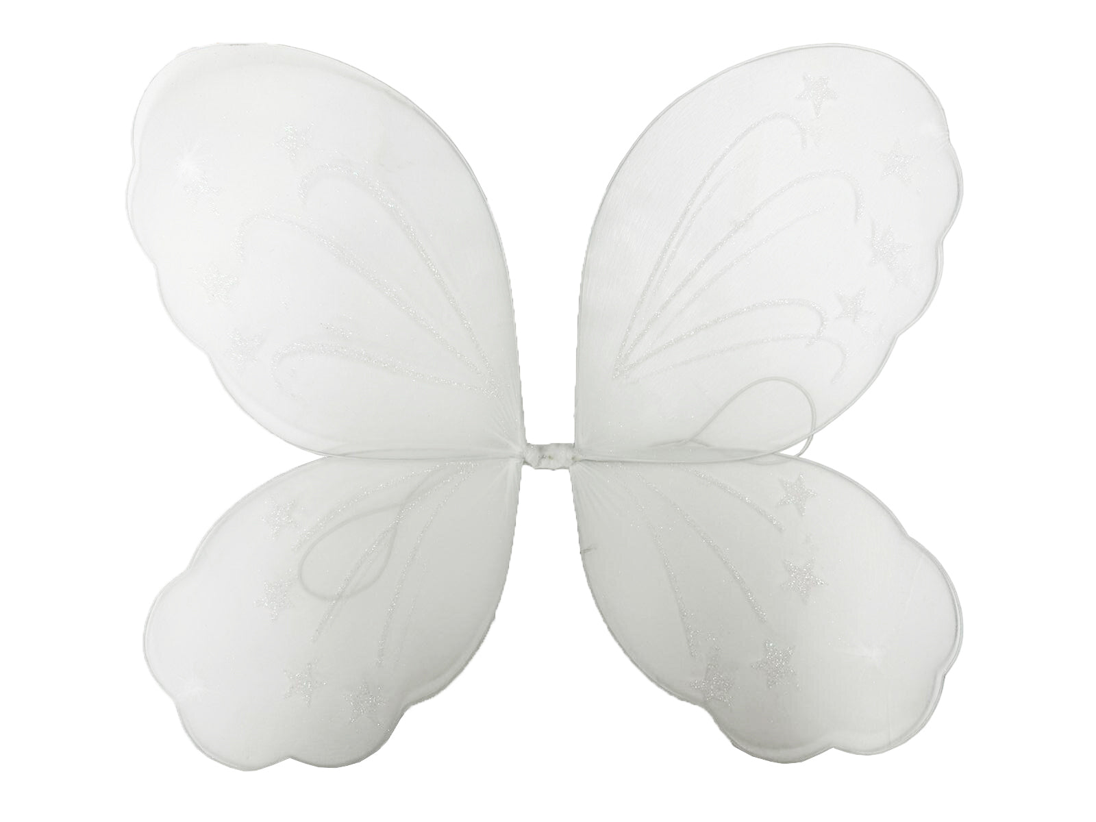 Large Fairy Butterfly Wings with Glitter Star Design