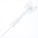 White Butterfly Wand with Streamers