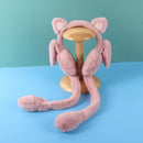 Cat Earmuffs with Flapping Ears (Squeeze Tails)