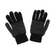 Assorted Colour Patterned Thick Winter Gloves with Fleece Lining