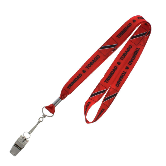 Metal Whistle on Trinidad & Tobago Lanyard