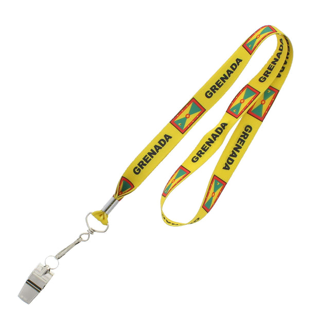 Metal Whistle on Grenada Lanyard
